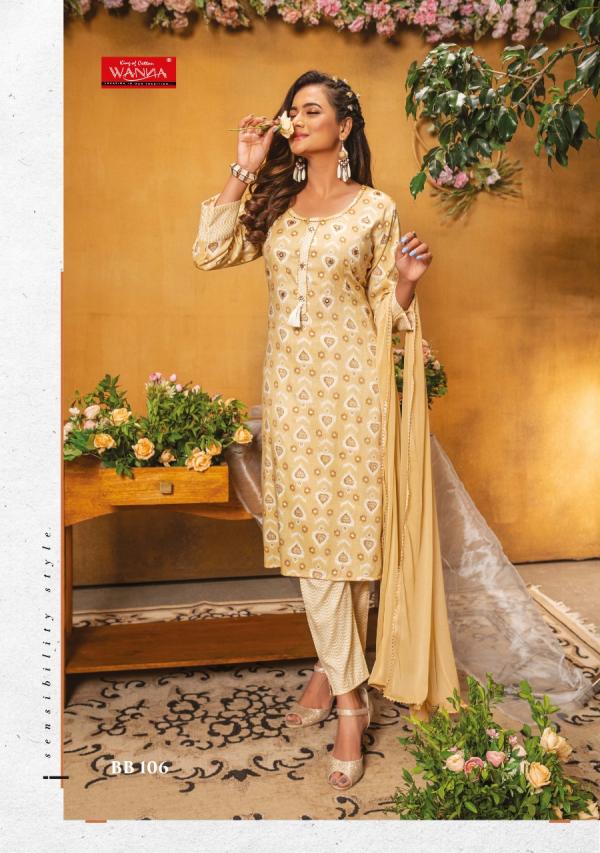 Wanna Blooming Beauty Rayon Designer Readymade Suit 